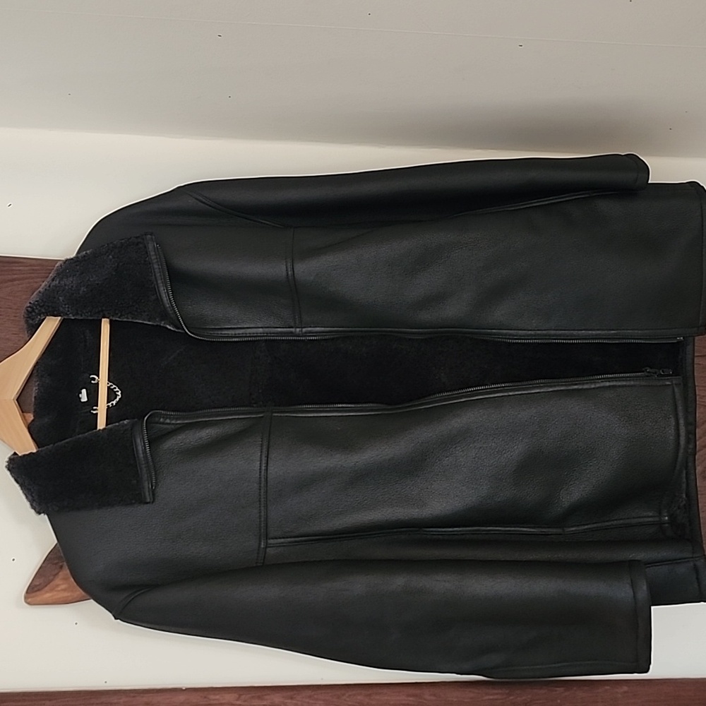 100% Lamb Skin Jacket from Harlin lined with shearling Size S44